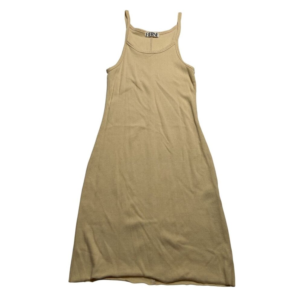 ETERNE Tank Mini Dress in Beige